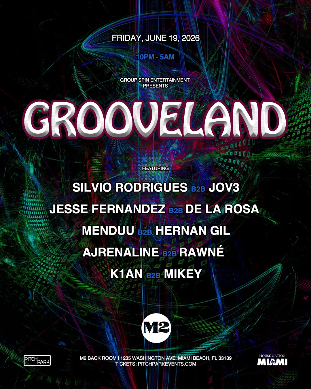 Grooveland at M2 Back Room